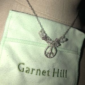 Garnet Hill Peace Necklace